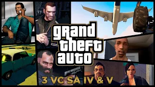 GTA 3, Vice City, San Andreas, IV & V - 100% Full Game Walkthroughs (Longest HD Video on YouTube)