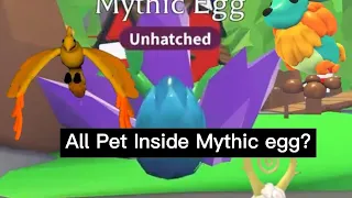 Adopt me all pets Inside Mythic egg?
