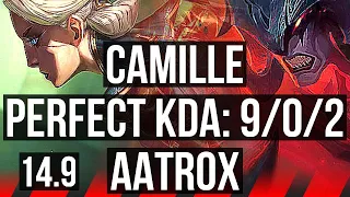 CAMILLE vs AATROX (TOP) | 9/0/2, 67% winrate, Legendary | TR Master | 14.9