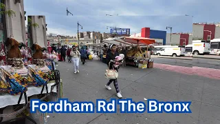 4K Walking Around Fordham Rd in the Bronx