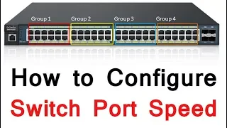 How to Configure Switch Port Speed practical by Tech Guru Manjit