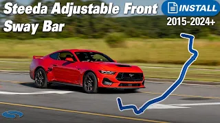The Best First Suspension Mod! Steeda 1-3/8" Adjustable Front Sway Bar | Review & Install