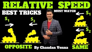 RELATIVE SPEED COMPLETE CONCEPT & TRICKS BY Chandan Sir | BEST EXPLANATION | USEFUL FOR ALL EXAMS