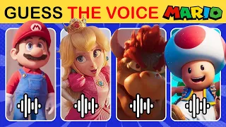 GUESS The SUPER MARIO MOVIE CHARACTERS from their Voice