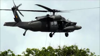 Treinamento do Exército Brasileiro com Black Hawk