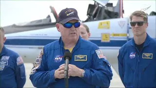 NASA astronauts arrive in Florida for Boeing's first human spaceflight