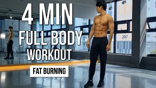 FULL BODY WORKOUT  4 MIN TABATA (Fat Burning)