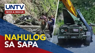 3, patay; 6, sugatan matapos mahulog ang truck ng sundalo sa New Bataan, Davao de Oro