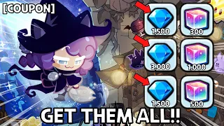 FINALLY New Coupon Code! Three Ways to Gain Free Crystals!!