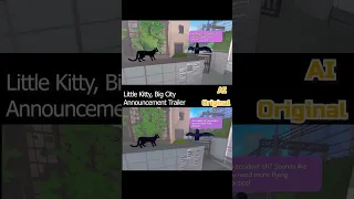 AI-Remastered Little Kitty, Big City  animation is much CUTER!😊 #shorts