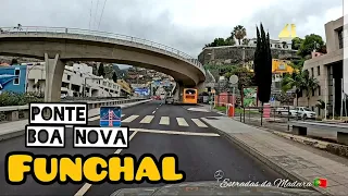 Funchal - Ponte 🌉 da Boa Nova Igreja 💒 Estradas da Madeira Island Driving Roads Desgarrada