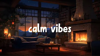 Relaxing by the Fireplace: 1-Hour Lofi Mix for Cozy Vibes and Study | Chill, Work & Focus