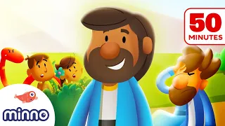 9 AWESOME Kids Bible Stories from Adam & Eve to Jesus to Paul | 50 Minutes of Bible Stories for Kids