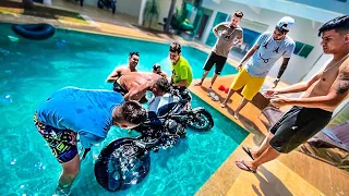 DERRUBARAM A XJ6 NA PISCINA 😱 seis nem imagina o que aconteceu 😭