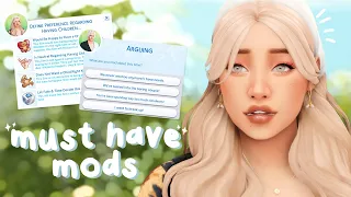 must have sims 4 mods that improve & add realistic gameplay ♡