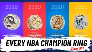 Every NBA Championship Ring since 1947 #NBA
