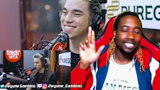 Ez Mil performs “Into It All” LIVE on Wish 107.5 Bus Dwayne Gambino Reaction