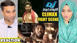 DJ Movie Climax Fight Scene Reaction | Allu Arjun | Duvvada Jagannadhamn | Amber Rizwan Reaction