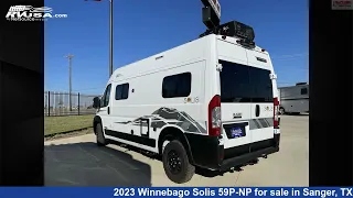 Magnificent 2023 Winnebago Solis 59P-NP Class B RV For Sale in Sanger, TX | RVUSA.com