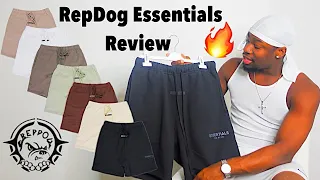 REPDOG Fear Of God Essentials Review & Unboxing 2022 | BLACK ESSENTIALS T SHIRT | SHORTS | TRY ON🔥