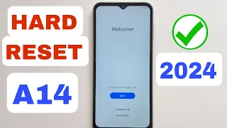 HARD RESET SAMSUNG GALAXY A14 ANDROID 13 2024