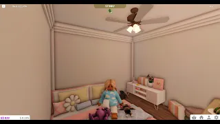 tornado hits bloxbrug!  (Avery and me hide under the stairs)