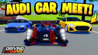 Audi ONLY Car Meet In Driving Empire!