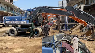 Volvo Excavator Painting | Painting Renovation Of Excavator | Painting Process Of Excavator Chassis