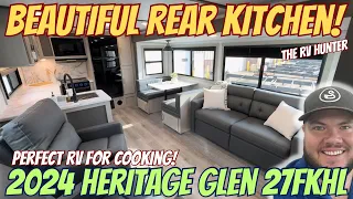 RV with a REAR KITCHEN!!! 2024 Heritage Glen 27RKHL