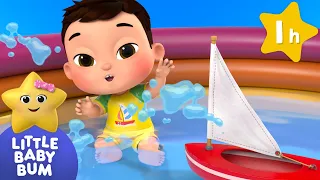 Splash, Splosh, Splish! Baby Max playing in the water ⭐ LittleBabyBum Nursery Rhymes - Baby Songs