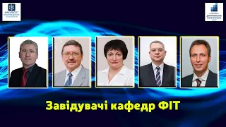 Завідувачі кафедр факультету інформаційних технологій НТУ "Дніпровська політехніка"