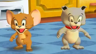 Tom and Jerry War of the Whiskers(2v2): Jerry and Tyke vs Tom and Duck. Gameplay HD - Funny Cartoon