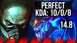 URGOT vs AURELION SOL (TOP) | 10/0/8, 66% winrate, Legendary | EUW Master | 14.8