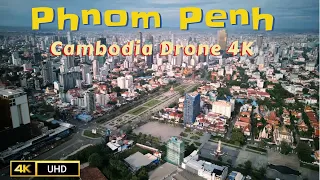 Phnom Penh Cambodia Drone 4K