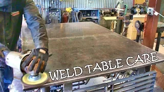 Keeping the WELDING TABLE clean, shiny & smooth