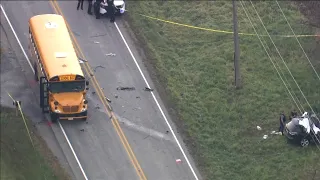 2 killed, 2 hurt in west suburban crash involving school bus: police