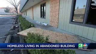 Abandoned buildings in Arden-Arcade used by homeless