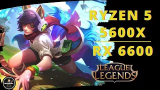 RX 6600 RYZEN 5 5600X LEAGUE OF LEGENDS LOL