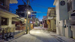 [4K] Snowy Seoul Dawn Walk Seochon Oldest Neighborhoods Jongno 눈내린 새벽녘 종로구 서촌마을의 아름다운 산책 서울워커