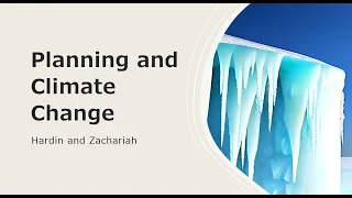 Planning and climate change