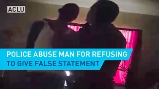 Police Abuse Man for Refusing to Give False Statement