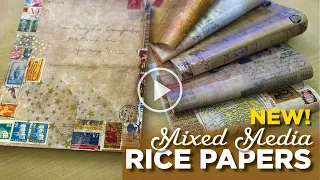 Mixed Media Backgrounds Printed Rice Paper–Tutorial Tidbits
