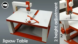 Dekupaj Testere Tezgahı // Homemade Jigsaw Table / DIY Jigsaw Table