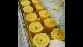 The process of making candles by skilled craftsmen