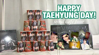 [ARMY VLOG] HAPPY V DAY! 💚 | BTS TAEHYUNG Birthday Tour in Seoul 🎉