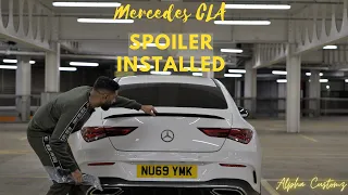 HOW TO INSTALL A BOOT SPOILER ON A MERCEDES CLA C118!