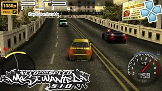 Need for Speed Most Wanted 5-1-0 PSP HD Gameplay (PPSSPP)