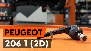 Как заменить наконечники поперечной рулевой тяги на PEUGEOT 206 1 (2D) [ВИДЕОУРОК AUTODOC]