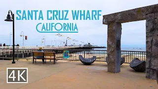 [4K] Santa Cruz Wharf - California - Walking Tour