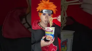 Cosplay | Eat ramen noodles with Naruto in 22mm Rinnegan!#fyp #naruto #cosplay #anime #contacts